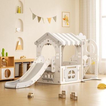 Labeille KC 553 3in1 Tent Playhouse Slide Swing Basketball