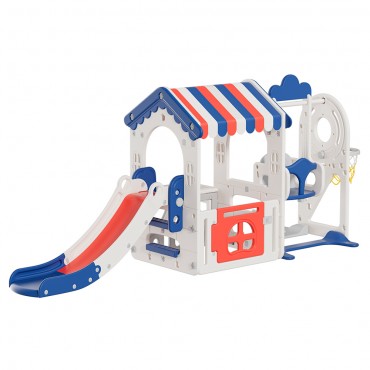 Labeille KC 553 3in1 Tent Playhouse Slide Swing Basketball