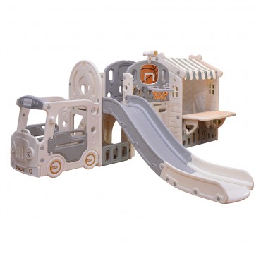 Labeille KC 555 10in1 Caravan Playhouse Slide Tunnel Bridge Table Basketball