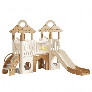 Labeille KC 556 6in1 Tree Playhouse Slide Tunnel Bridge Basketball