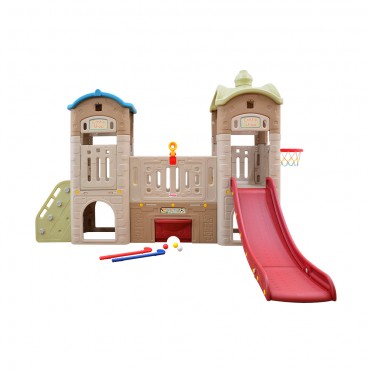 Labeille ZK 006011 9in1 Castle Shop Playground Playhouse Slide Tunnel Golf Football Basketball