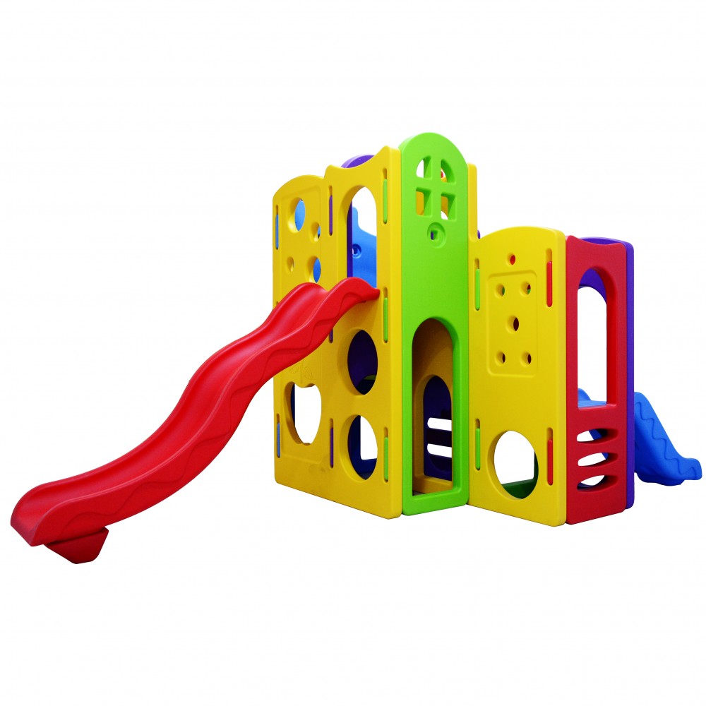 Junior Labeille ZK 08301 6in1 Fruity Playhouse Slide Climb Tunnel Basketball