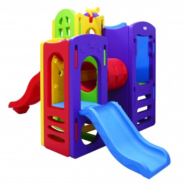 Junior Labeille ZK 08301 6in1 Fruity Playhouse Slide Climb Tunnel Basketball