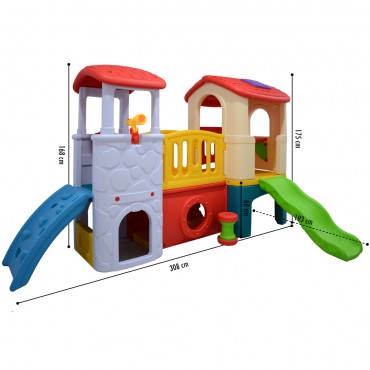 Labeille ZK 0011 4in1 Junior Club Playhouse Slide Climb Tunnel