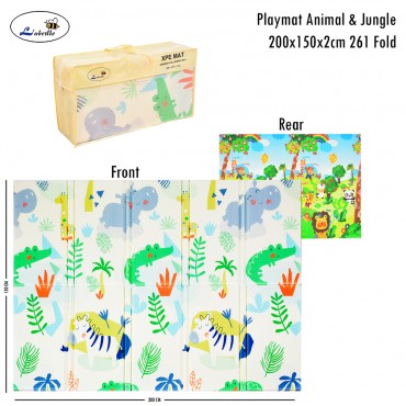 Labeille Playmat Fold 200x150x2cm 261 Animal & Jungle