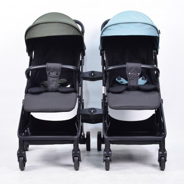 ChrisOlins T800 Stroller Liverpool Premium Auto Folding Cabin Size Light Weight Travel (Twin)